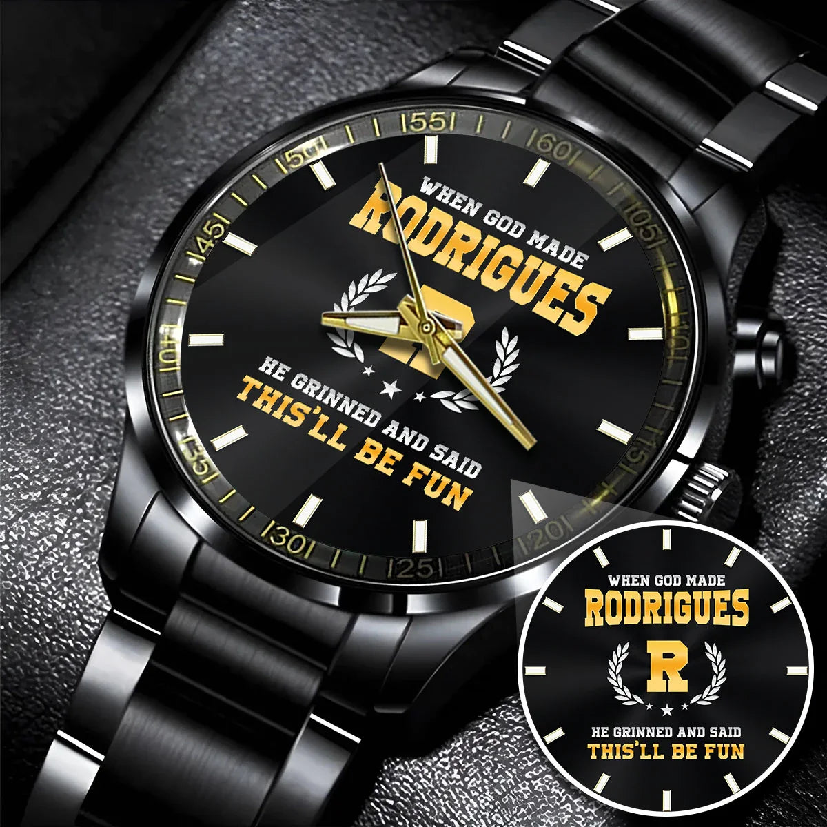 When God Made He Grinned And Said This'll Be Fun Watch RODRIGUES M1-W7