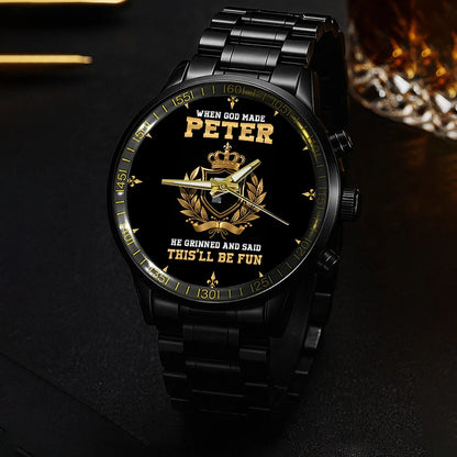 God Made Your Name Custom Watch PETER M1-W12