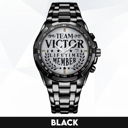 VICTOR 13K1-437 Alloy-Quatz-Men Watch, Personalized Premium Gift for Anniversary