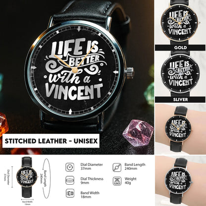 Stitched Leather - Unisex