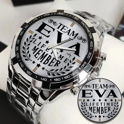 EVA 13K1-437 Alloy-Quatz-Men Watch, Personalized Premium Gift for Anniversary