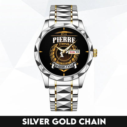 PIERRE 13K1-434 Luxury Alloy-Men Watch, Personalized Premium Gift for Anniversary