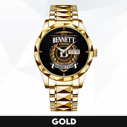 BENNETT 13K1-434 Luxury Alloy-Men Watch, Personalized Premium Gift for Anniversary