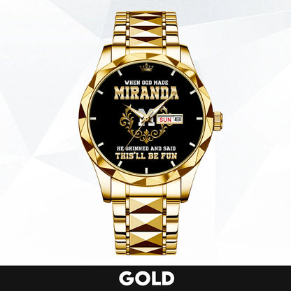 God Made Your Name Royal Watch MIRANDA M1-W14