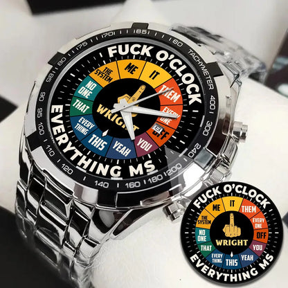 WRIGHT 13K1-438 Alloy-Quatz-Men Watch, Personalized Premium Gift for Anniversary