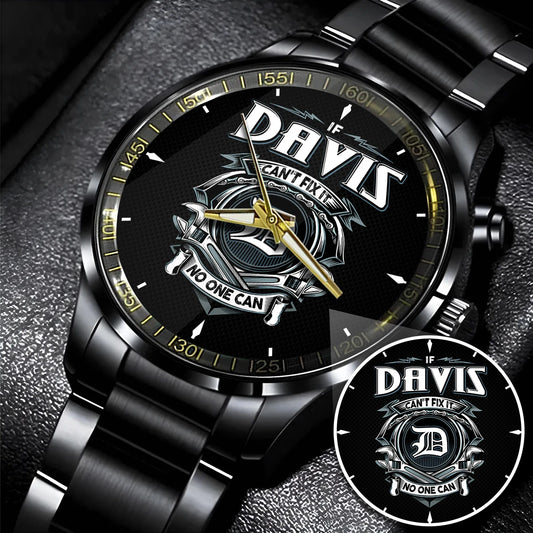 DAVIS 13K1-447 – Personalized Name Watch “If Can’t Fix It, No One Can”