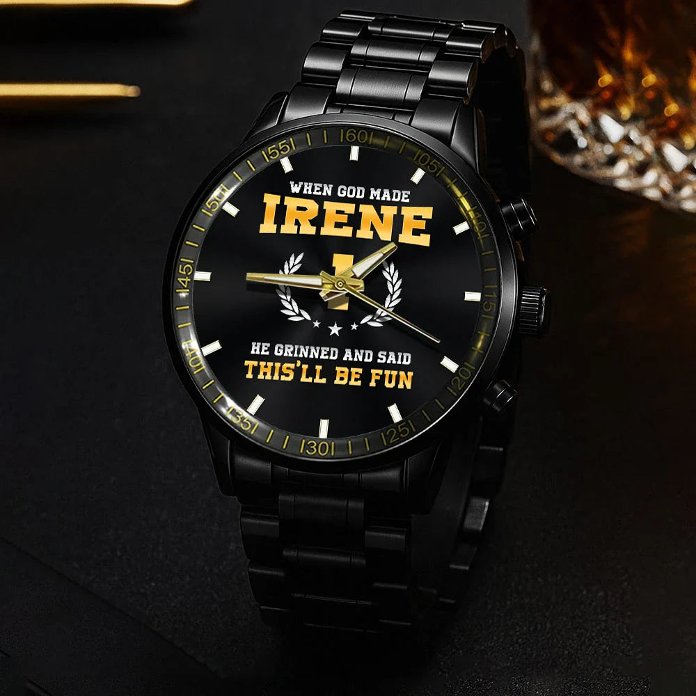 When God Made He Grinned And Said This'll Be Fun Watch IRENE M1-W7