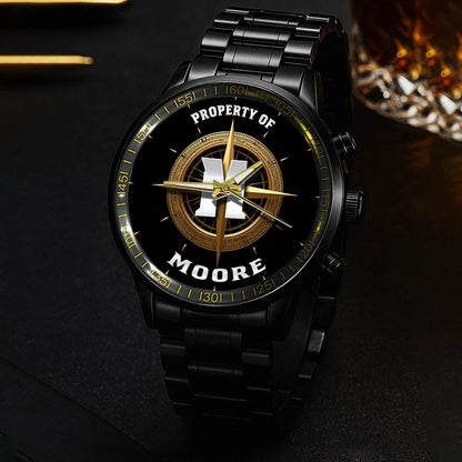 Property Of Your Name Compass Watch MOORE M1-W18