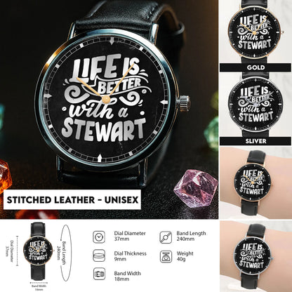 Stitched Leather - Unisex
