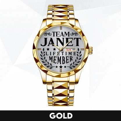 JANET 13K1-437 Luxury Alloy-Men Watch, Personalized Premium Gift for Anniversary
