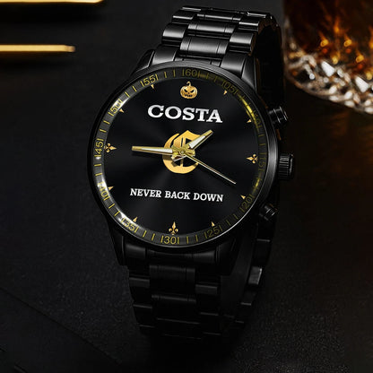 Never Back Down Halloween Pumpkin Watch COSTA M1-W20
