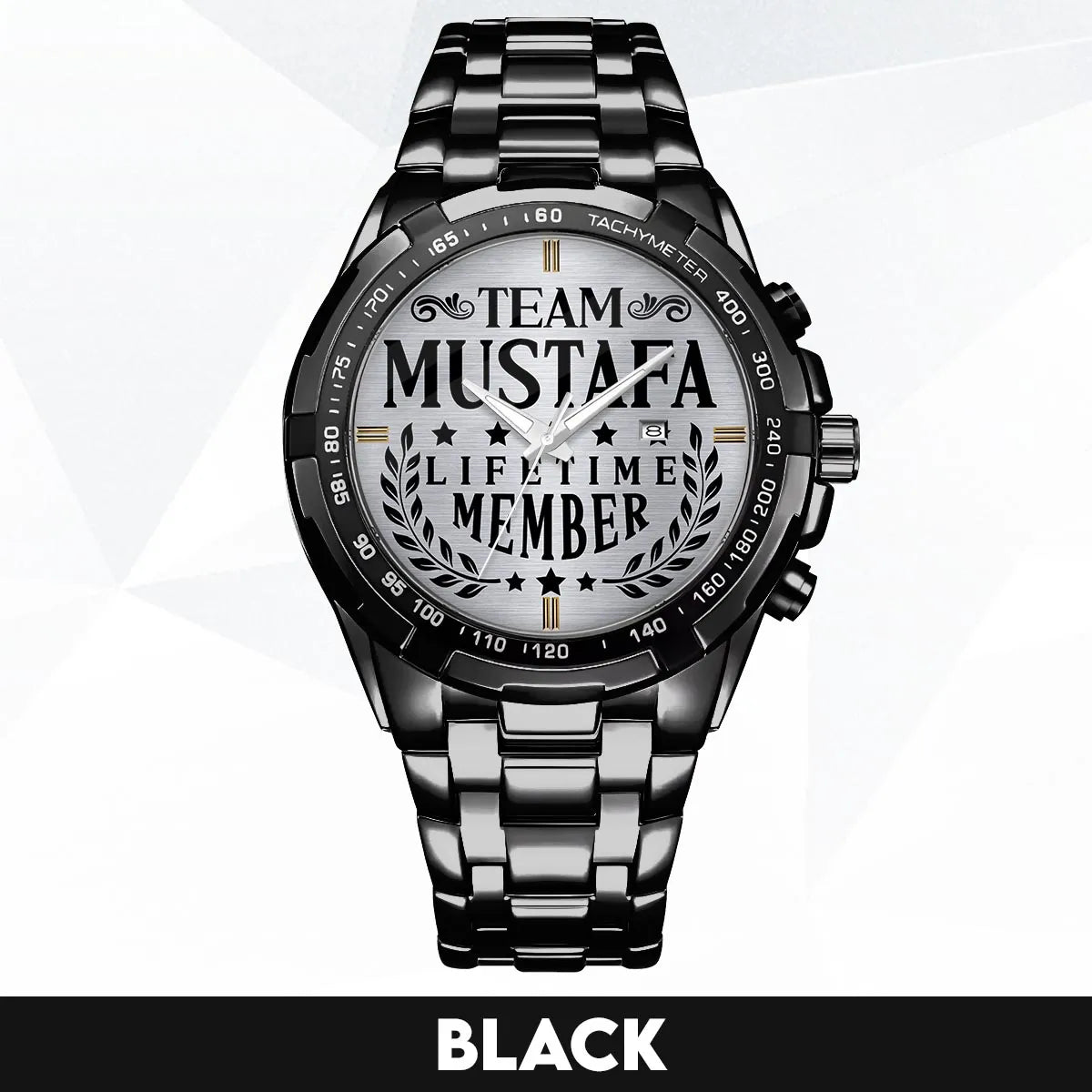 MUSTAFA 13K1-437 Alloy-Quatz-Men Watch, Personalized Premium Gift for Anniversary