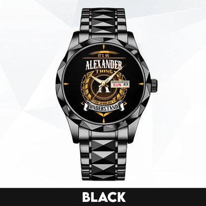 ALEXANDER 13K1-434 Luxury Alloy-Men Watch, Personalized Premium Gift for Anniversary