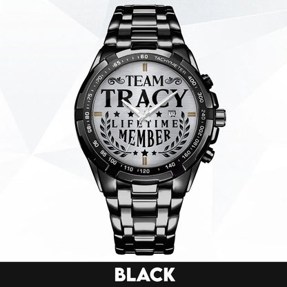 TRACY 13K1-437 Alloy-Quatz-Men Watch, Personalized Premium Gift for Anniversary
