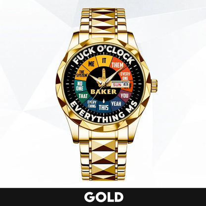 BAKER 13K1-438 Luxury Alloy-Men Watch, Personalized Premium Gift for Anniversary