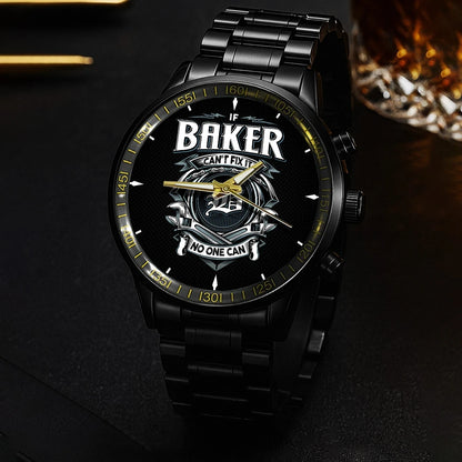 BAKER 13K1-447 – Personalized Name Watch “If Can’t Fix It, No One Can”