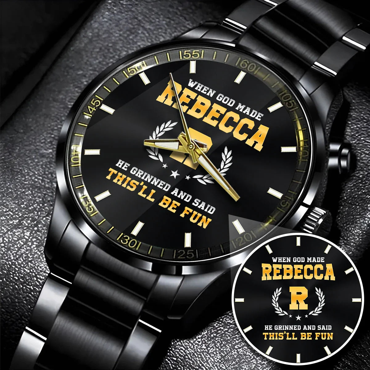 When God Made He Grinned And Said This'll Be Fun Watch REBECCA M1-W7
