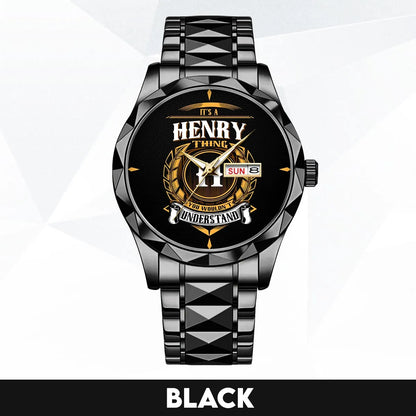HENRY 13K1-434 Luxury Alloy-Men Watch, Personalized Premium Gift for Anniversary