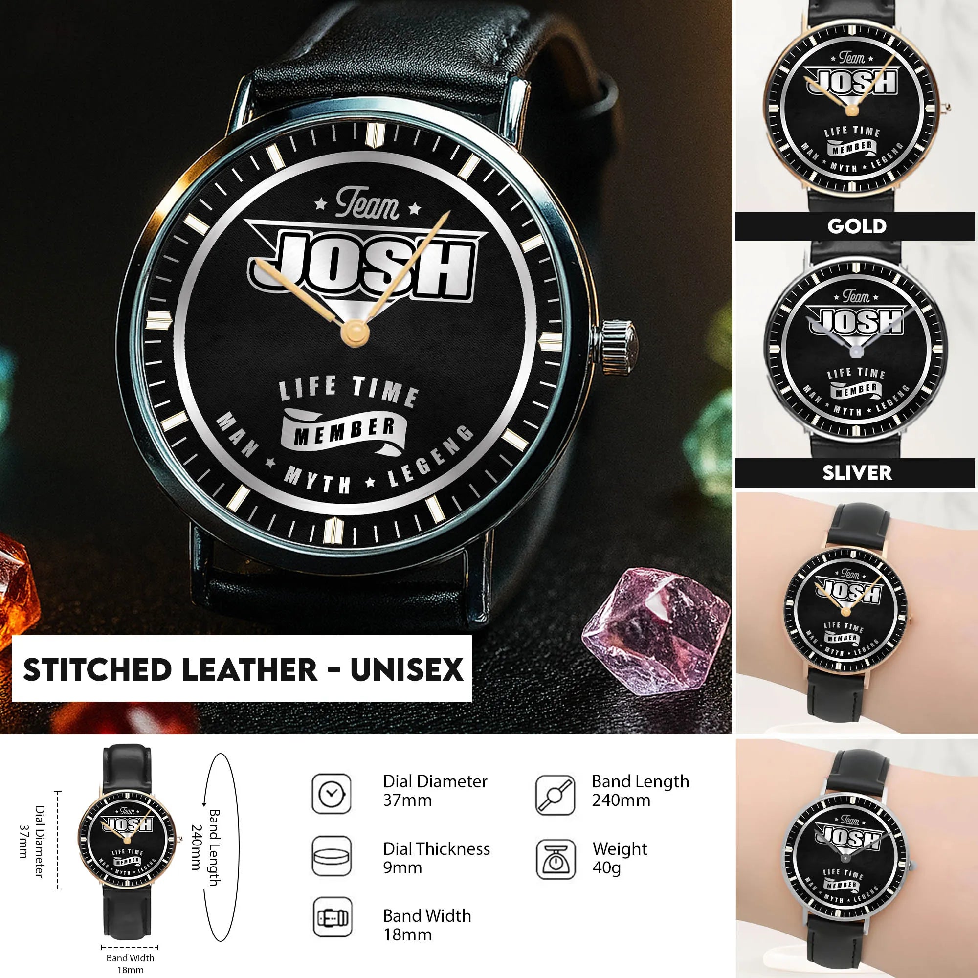 Stitched Leather - Unisex