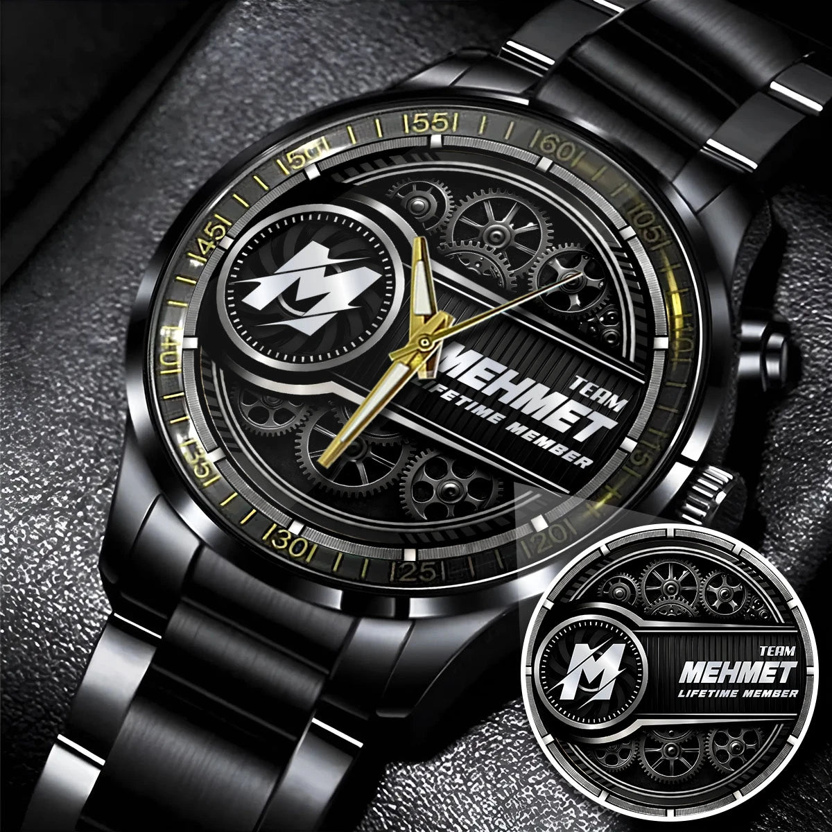 MEHMET 13K1-441 Personalized Watch, Premium Gift for Anniversary