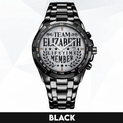 ELIZABETH 13K1-437 Alloy-Quatz-Men Watch, Personalized Premium Gift for Anniversary