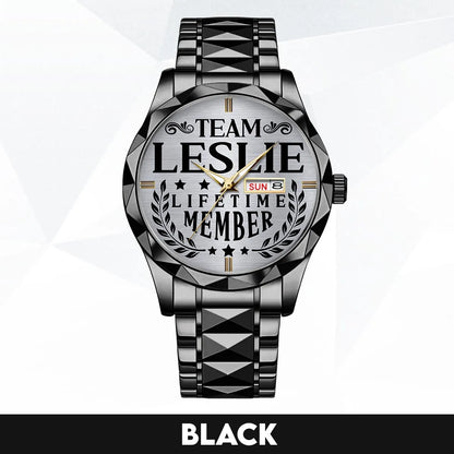 LESLIE 13K1-437 Luxury Alloy-Men Watch, Personalized Premium Gift for Anniversary
