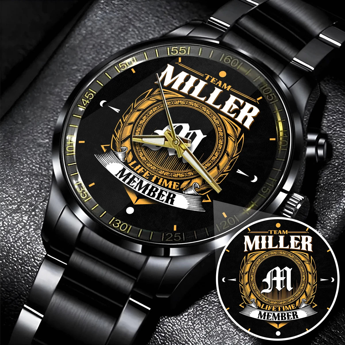 MILLER 13K1-445 Personalized Watch, Premium Gift for Anniversary