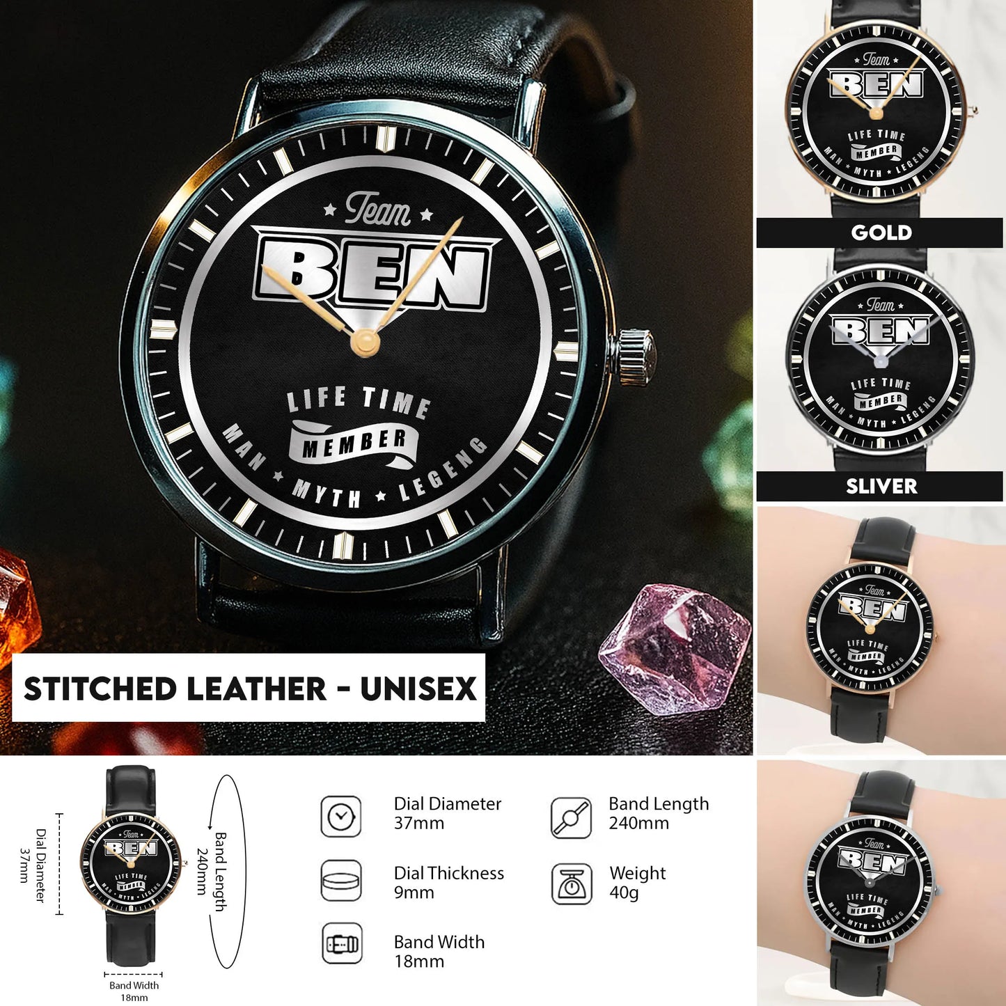 Stitched Leather - Unisex