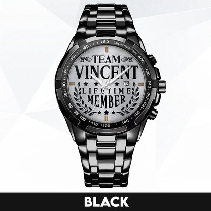VINCENT 13K1-437 Alloy-Quatz-Men Watch, Personalized Premium Gift for Anniversary