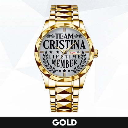 CRISTINA 13K1-437 Luxury Alloy-Men Watch, Personalized Premium Gift for Anniversary