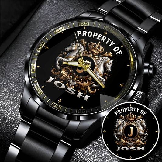 Property Of Your Name Horses Watch JOSH M1-W17