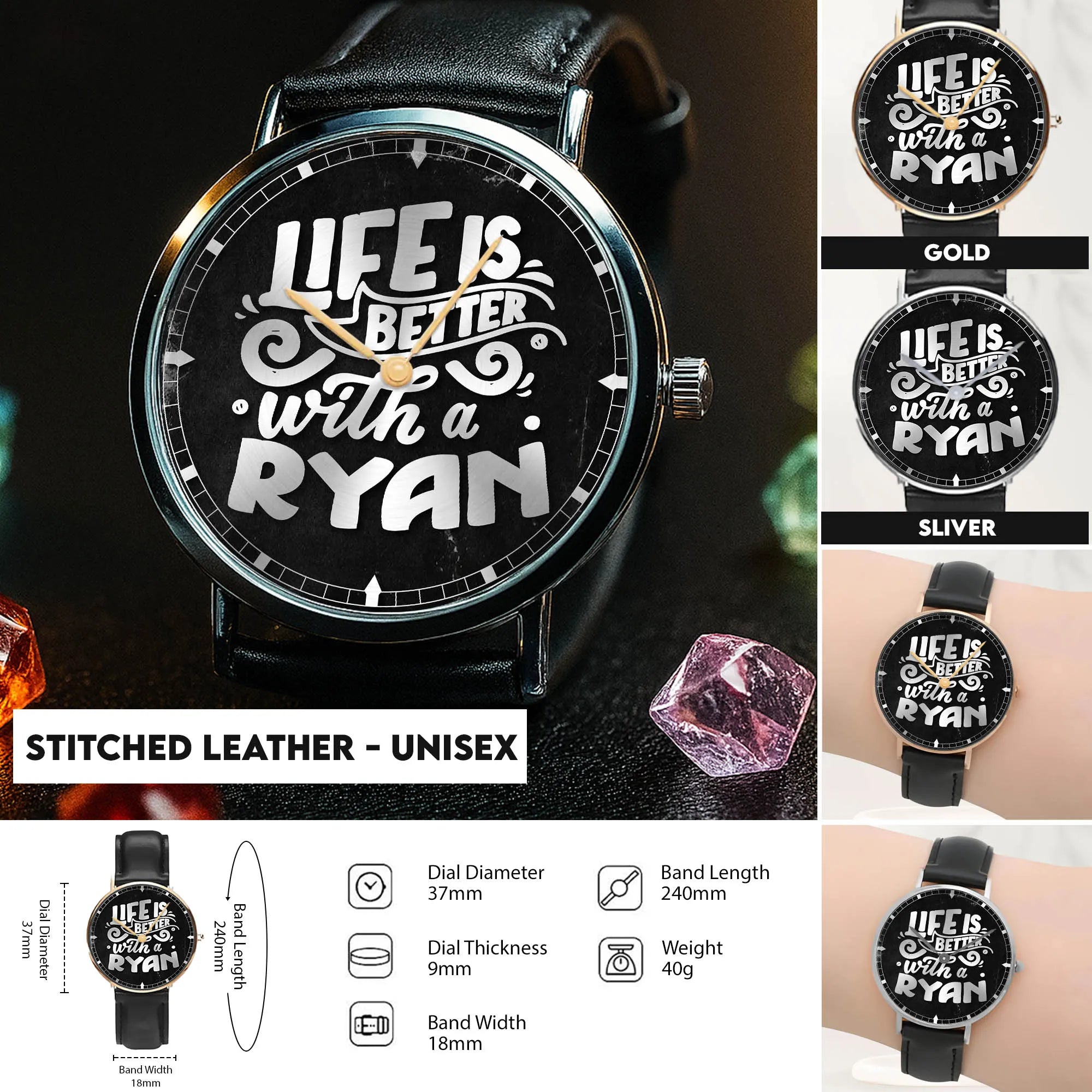 Stitched Leather - Unisex