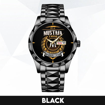 MUSTAFA 13K1-434 Luxury Alloy-Men Watch, Personalized Premium Gift for Anniversary