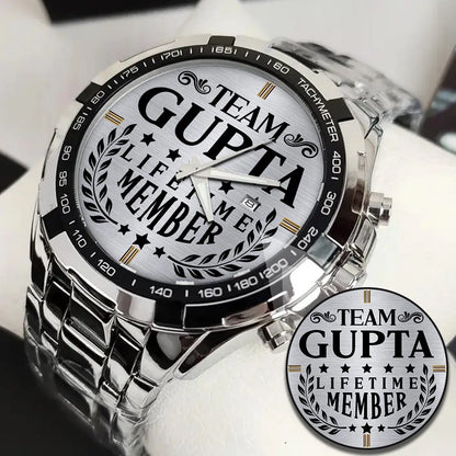 GUPTA 13K1-437 Alloy-Quatz-Men Watch, Personalized Premium Gift for Anniversary