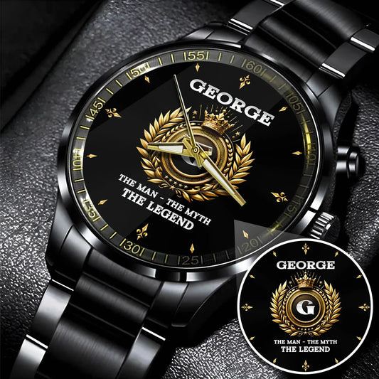 The Man The Myth The Legend Olive Crown Watch GEORGE M1-W5
