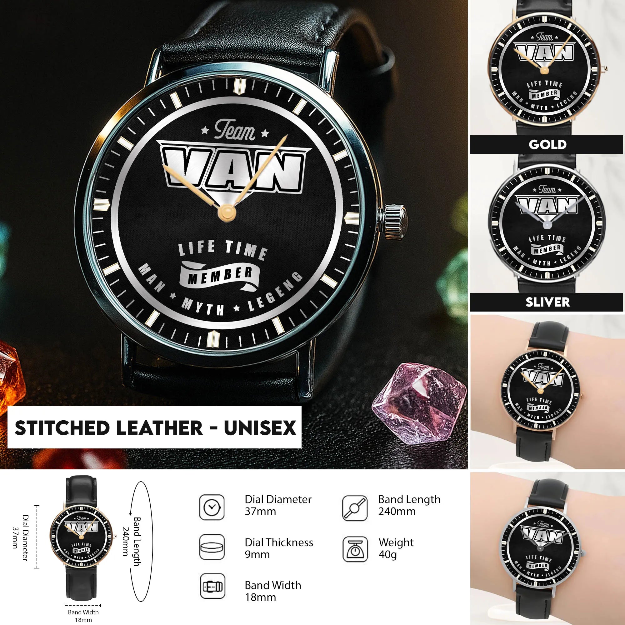 Stitched Leather - Unisex
