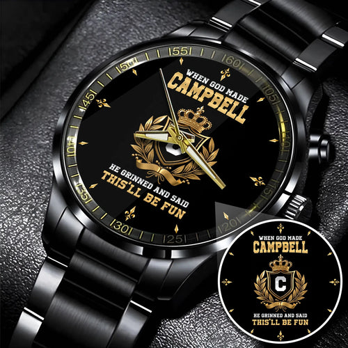 God Made Your Name Custom Watch CAMPBELL M1-W12