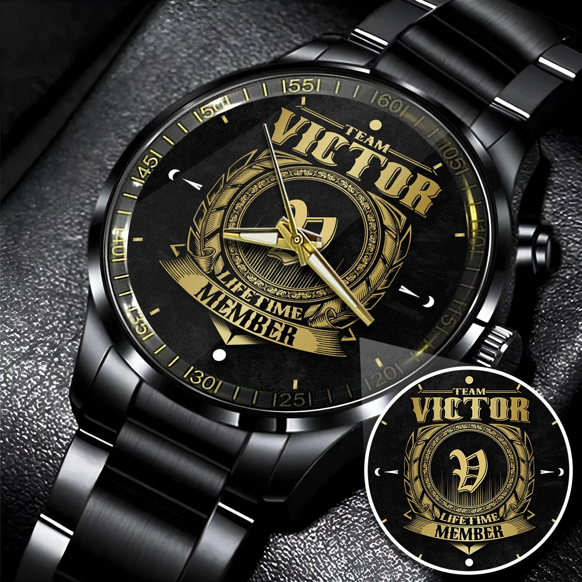 VICTOR 13K1-444 Personalized Watch, Premium Gift for Anniversary