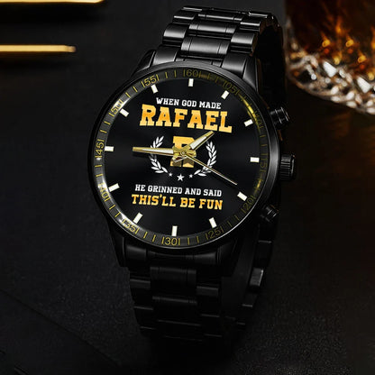 When God Made He Grinned And Said This'll Be Fun Watch RAFAEL M1-W7