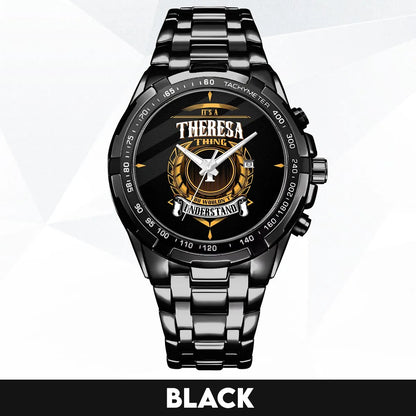 THERESA 13K1-434 Alloy-Quatz-Men Watch, Personalized Premium Gift for Anniversary