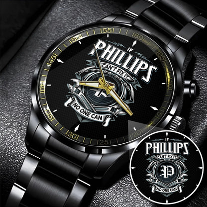 PHILLIPS 13K1-447 – Personalized Name Watch “If Can’t Fix It, No One Can”