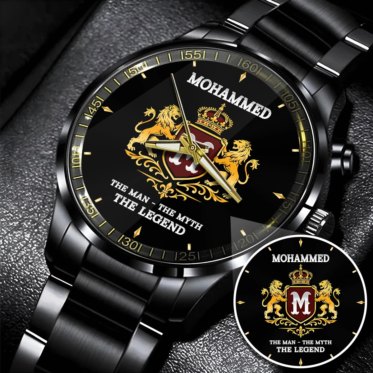 The Man The Myth Legend Royal Luxury Watch MOHAMMED M1-W21