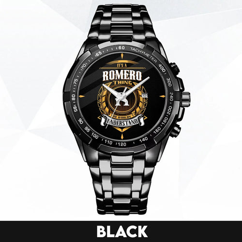 ROMERO 13K1-434 Alloy-Quatz-Men Watch, Personalized Premium Gift for Anniversary