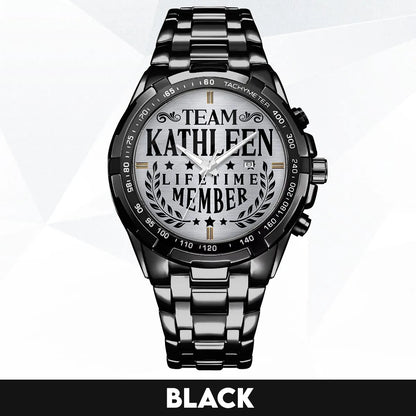 KATHLEEN 13K1-437 Alloy-Quatz-Men Watch, Personalized Premium Gift for Anniversary
