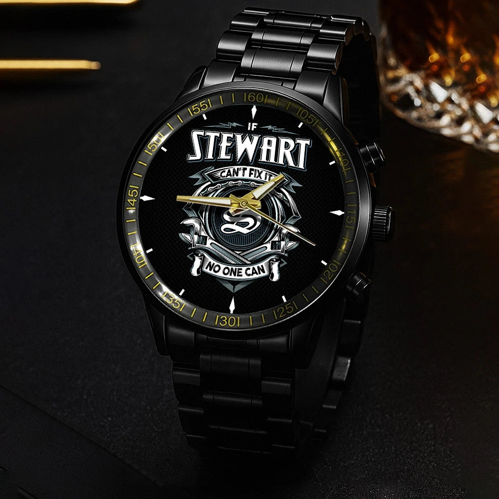 STEWART 13K1-447 – Personalized Name Watch “If Can’t Fix It, No One Can”