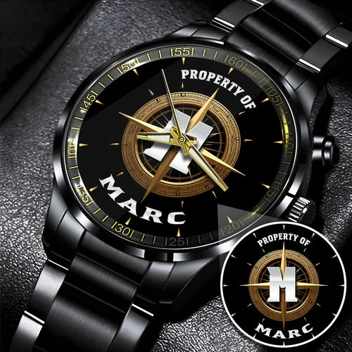Property Of Your Name Compass Watch MARC M1-W18
