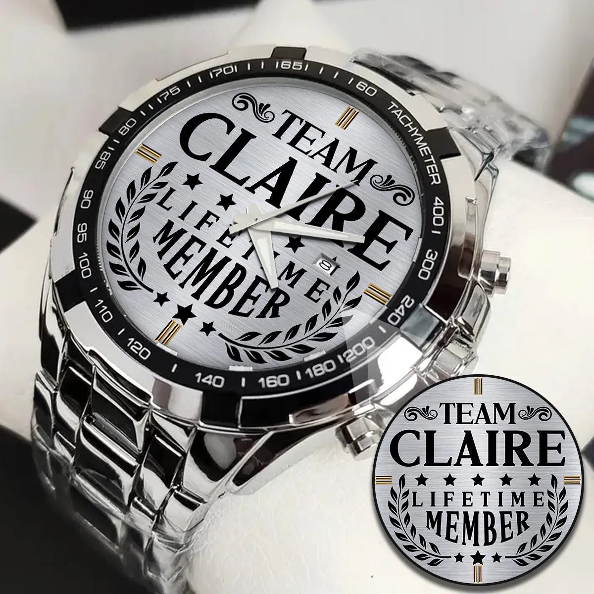CLAIRE 13K1-437 Alloy-Quatz-Men Watch, Personalized Premium Gift for Anniversary