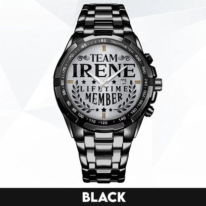 IRENE 13K1-437 Alloy-Quatz-Men Watch, Personalized Premium Gift for Anniversary