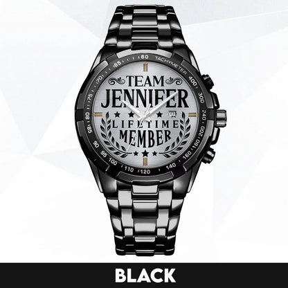 JENNIFER 13K1-437 Alloy-Quatz-Men Watch, Personalized Premium Gift for Anniversary