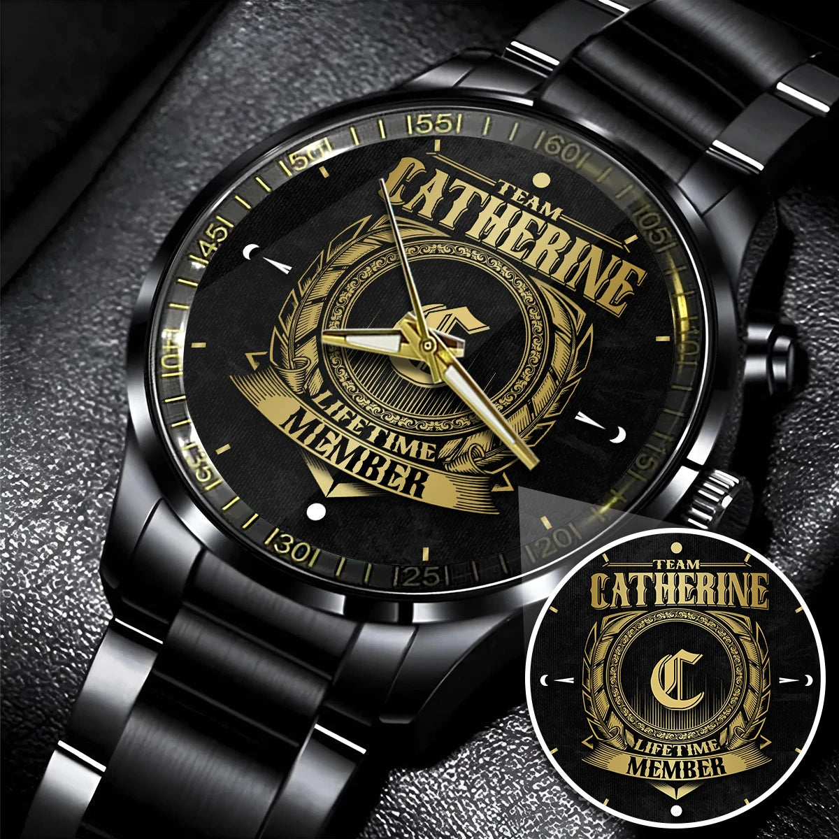CATHERINE 13K1-444 Personalized Watch, Premium Gift for Anniversary